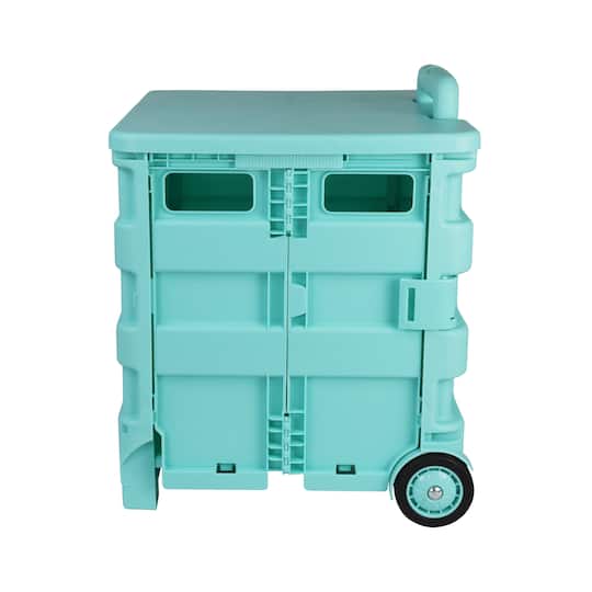4 Pack: Everything Mary Collapsible Rolling Cart with Lid